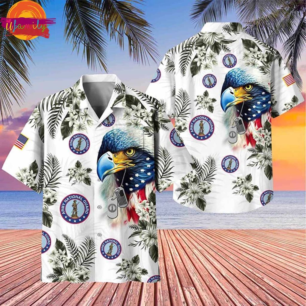 Premium Army National Guard Veteran Hawaiian Shirt Style