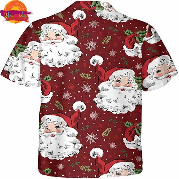 Santa Claus Christmas Hawaiian Shirt Vacation