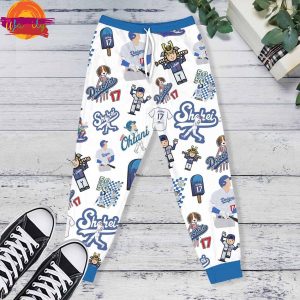 Shohei Ohtani los Angeles Dodgers Long Sleeve Pajama Set For Adult 3