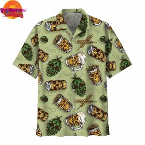 Skull Beer Hawaiian Shirt Summer