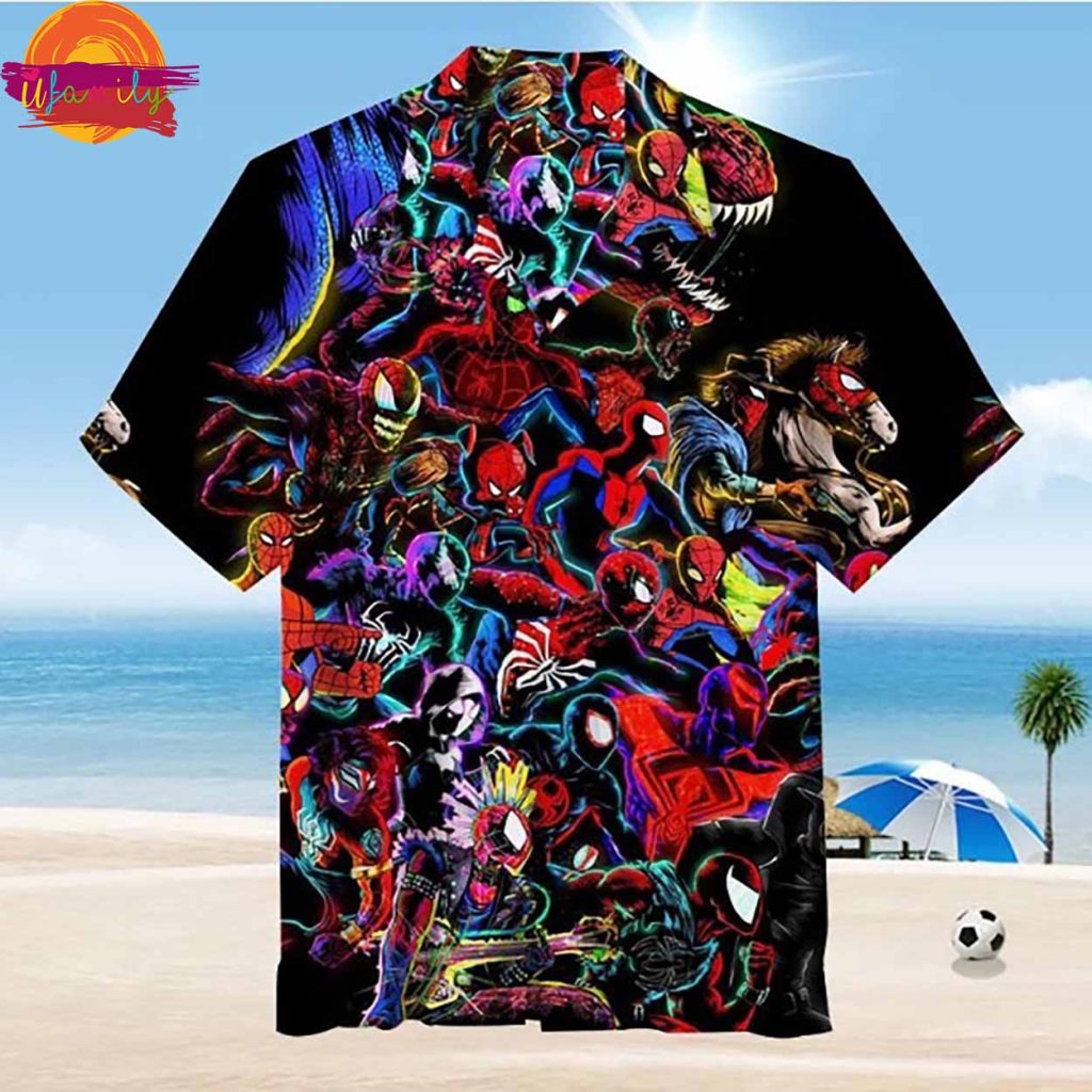 Spider-Man Across the Spider-Verse Hawaiian Shirt Style