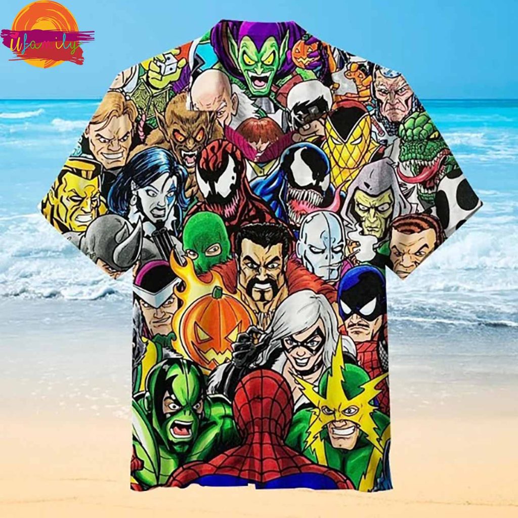 Spider Man Rogues Hawaiian Shirt Style