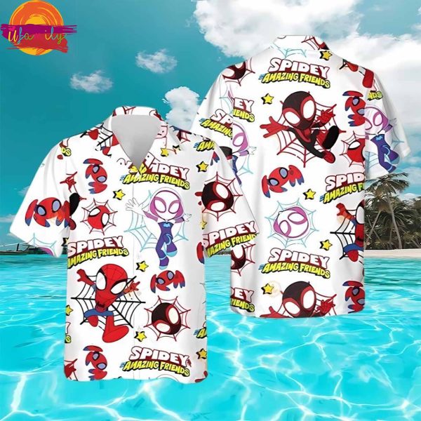 Spider Man Summer Hawaiian Shirt Gifts For Family