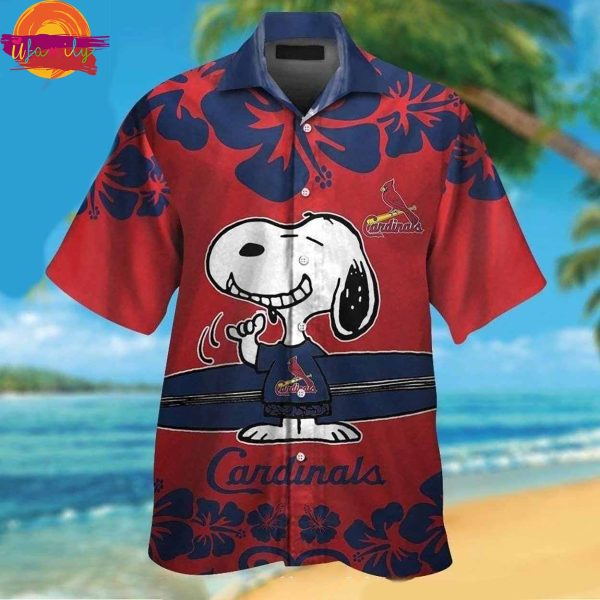 St. Louis Cardinals Snoopy Surfboard Hawaiian Shirt Style