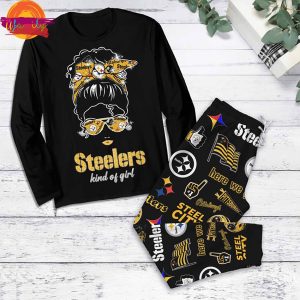 Steelers Kind Of Girl NFL Pajamas Set 1