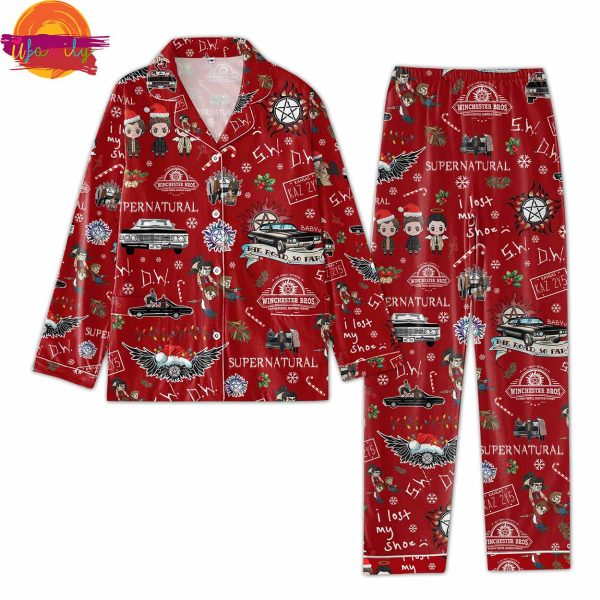 Supernatural Christmas Movie Pajama Set