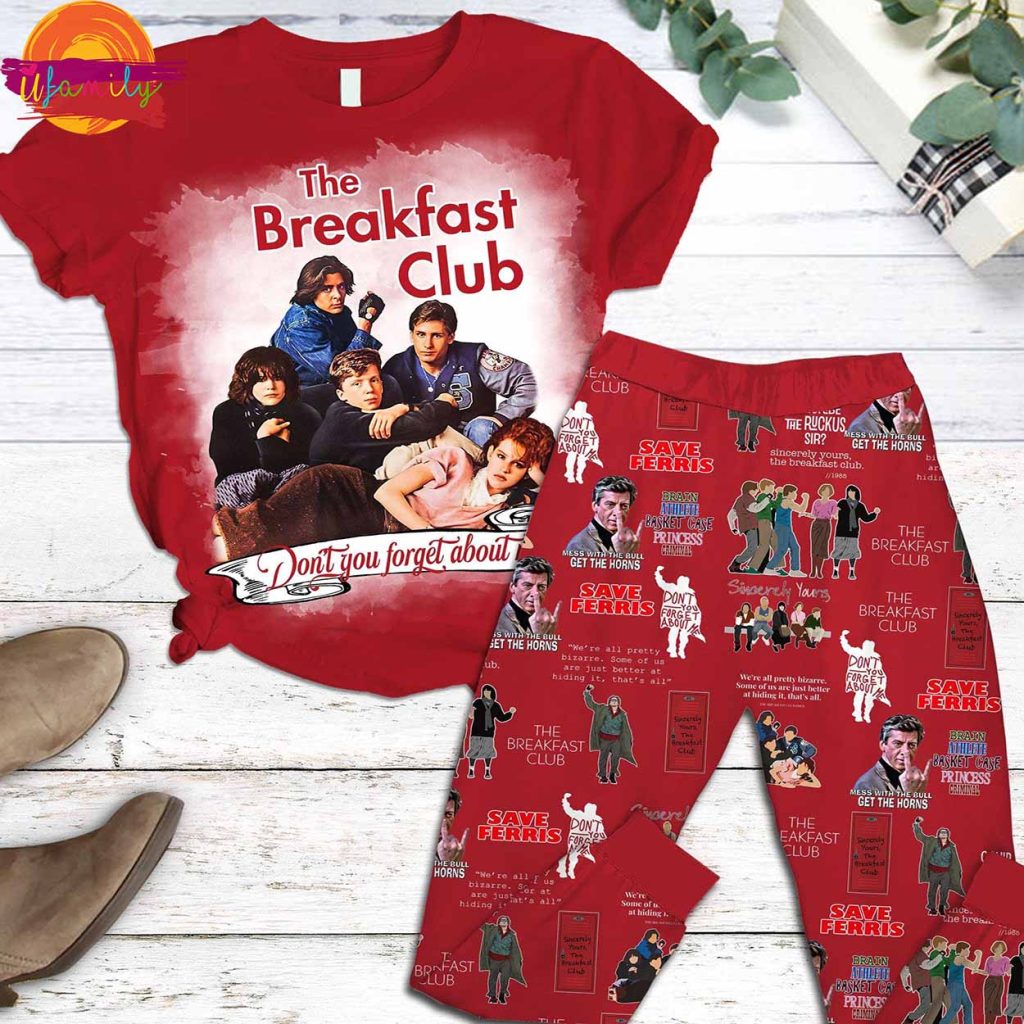 The Breakfast Club Movie T Shirt Pajama Set