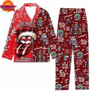 The Rolling Stones Grinch Rockin' Christmas Pajama Set 2