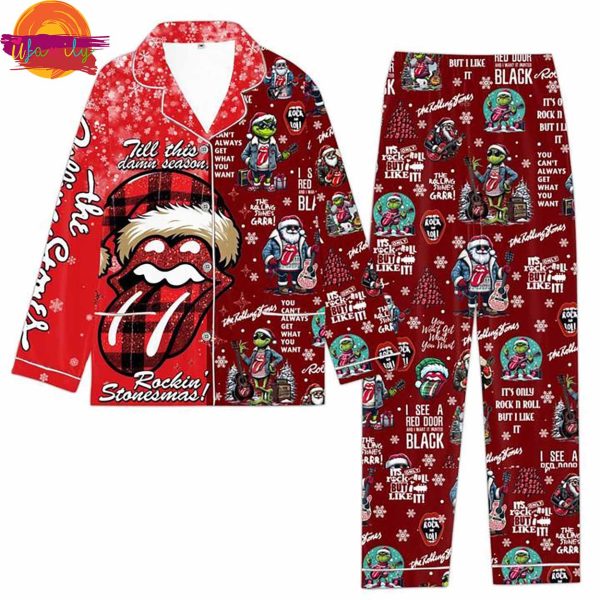 The Rolling Stones Grinch Rockin’ Christmas Pajama Set