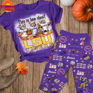 This Is Boo Sheet LSU Tigers T Shirt Pajama Set 1