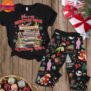 This Is My Christmas Movie Watching Shirt T Shirt Pajama Set