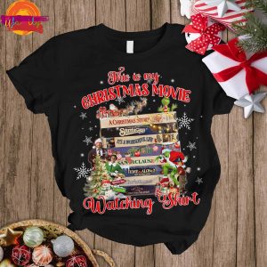 This Is My Christmas Movie Watching Shirt T Shirt Pajama Set 2