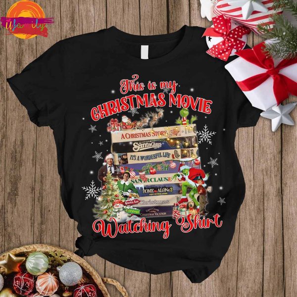 This Is My Christmas Movie Watching Shirt T Shirt Pajama Set