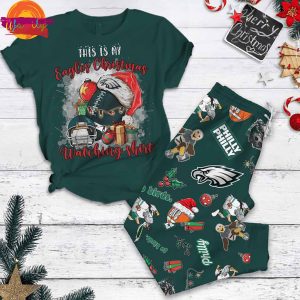 This Is My Eagles Christmas Watching Shirt Christmas Pajama Set 1