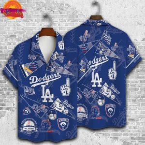 Three Dimensional Los Angeles Dodgers Hawaiian Shirt Style