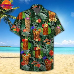 Tiki Drink Cocktail Hawaiian Shirt Style