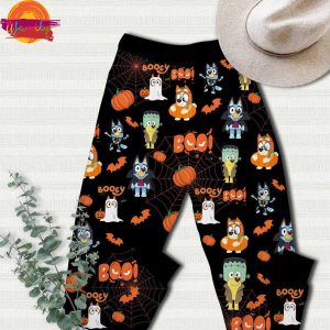 Trick Or Treat Bluey Halloween T Shirt Pajama Set 3