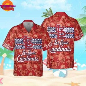 Tropical Hibiscus St. Louis Cardinals Aloha Hawaiian Shirt