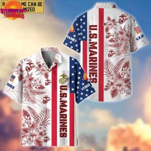 US Marines Hawaiian Shirt Gifts For Veterans Day 1