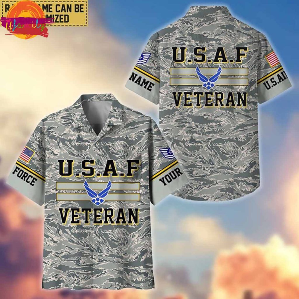 USAF Veteran Hawaiian Shirt Style