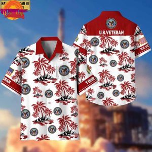 Unique Proudly Served US Veterans Hawaiian Shirt Style 1