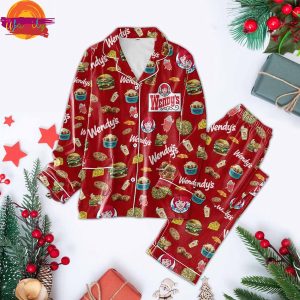 Wendy’s Fast Food Holiday Pajamas Set