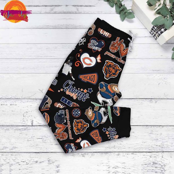 You Better Watch Out Chicago Bears Long Sleeve Pajama Set