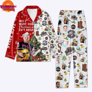 Zach Bryan Music Christmas Pajama Set 2