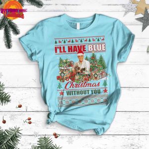 ill Have Blue Christmas Without You Elvis Presley T Shirt Pajama Set 2