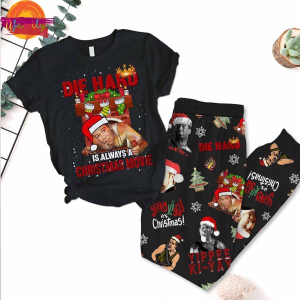 Die Hard Christmas Movie​ T Shirt Pajama Set