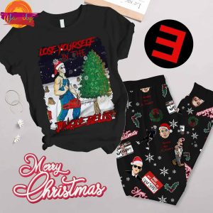 Eminem Jingle Bells T Shirt Pajama Set – Music Pajama