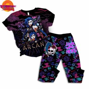 Arcane League Of Legends T Shirt Pajama Soft Fabric 2