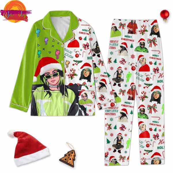 Billie Eilish Christmas Pajama Set For Family