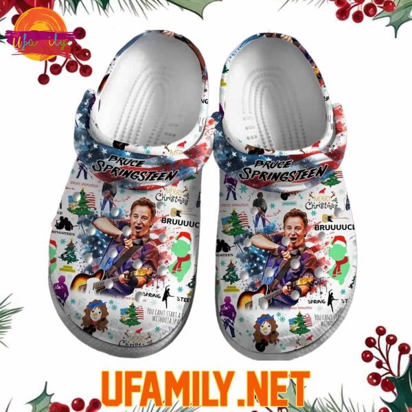 Bruce Springsteen Merry Christmas Crocs Shoes