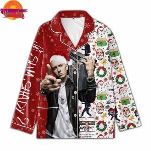 Christmas Eminem Slim Shady Pajama Long Sleeve Set 2