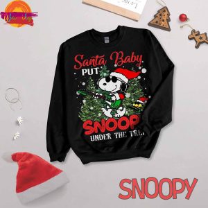 Christmas Santa Baby Snoopy Long Sleeve Pajama Mens 2