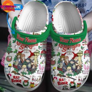 Custom A Christmas Story Merry Christmas Crocs For Sale 2