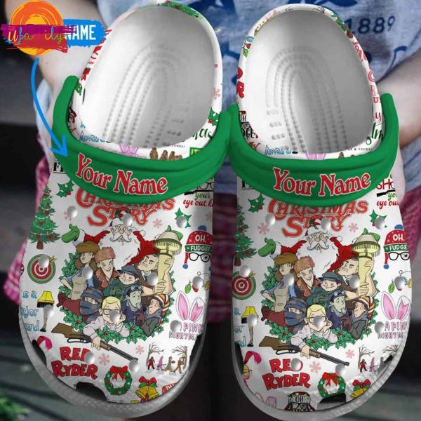 Custom A Christmas Story Merry Christmas Crocs For Sale