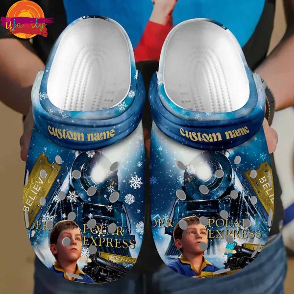 Custom Name Movie Polar Express Christmas Crocs Shoes