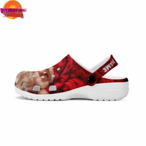 Custom Merry Christmas Santa Red Crocs Shoes 3