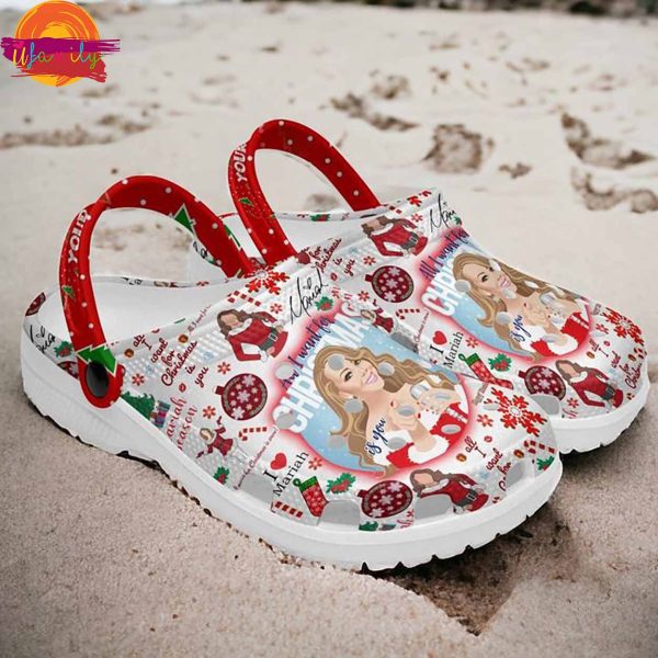 Custom Name All Want For Christmas Mariah Carey Crocs Shoes