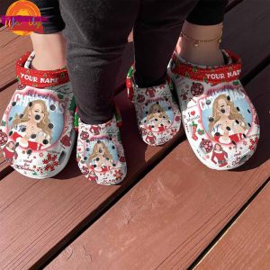 Custom Name All Want For Christmas Mariah Carey Crocs Shoes 4