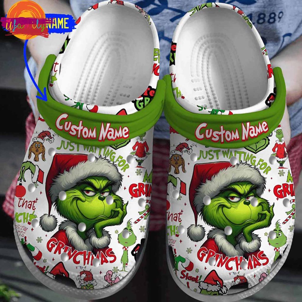 Custom Name GrinchMas Christmas Crocs Shoes