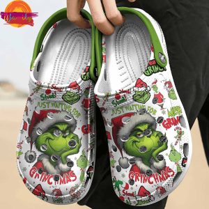 Custom Name GrinchMas Christmas Crocs Shoes 3