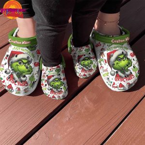 Custom Name GrinchMas Christmas Crocs Shoes 4