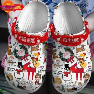 Custom Name Merry Christmas Ed Sheeran Crocs Shoes