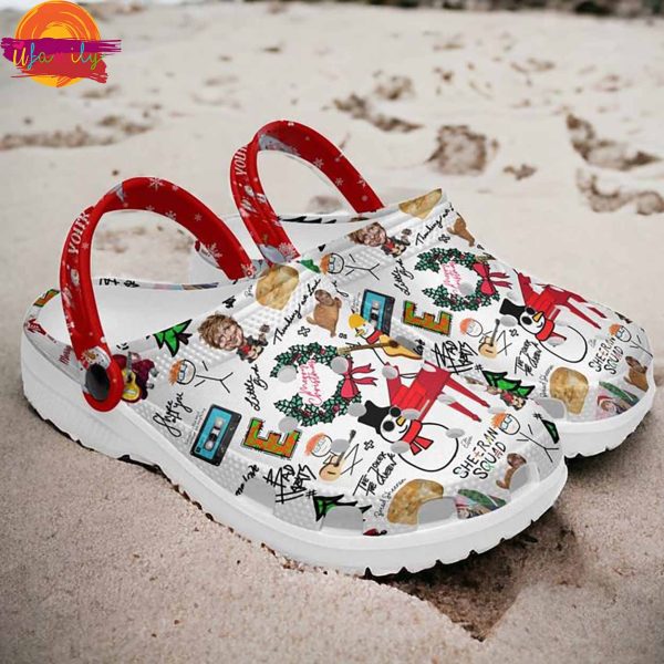 Custom Name Merry Christmas Ed Sheeran Crocs Shoes