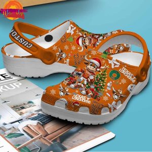 Custom Name Texas Longhorns Christmas Crocs Footwear 3