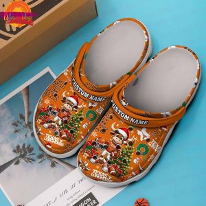 Custom Name Texas Longhorns Christmas Crocs Footwear 4