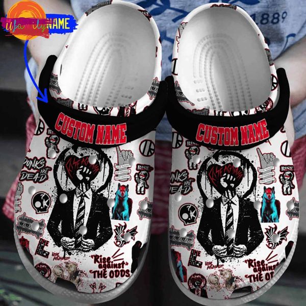 Custom Punk Rock Crocs Shoes